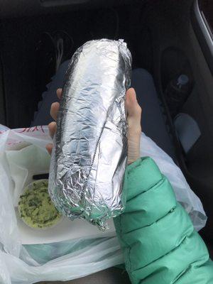 THIS IS THE BIGGEST, HEAVIEST BURRITO MY HANDS HAVE EVER HELD