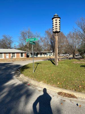 Birdhouse on the corner