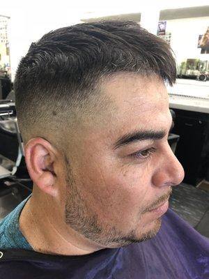 Skin fade and beard trim