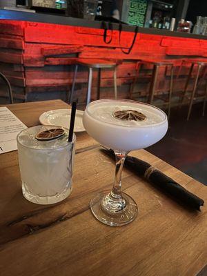 Caipirinha $15, key lime martini $17