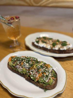 toasts + poinsettia