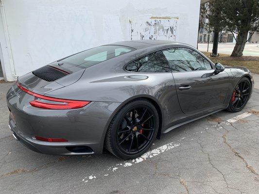 2017 Porsche 911 C4S with clear windows at last.