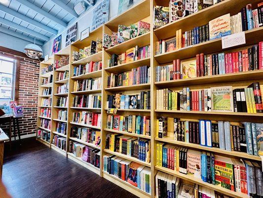 Neatly organized shelves