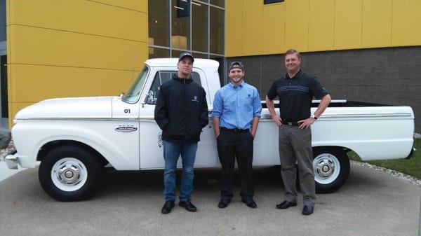 Jason, Conor and Greg in front of our Home Office up in Lansing, MI.