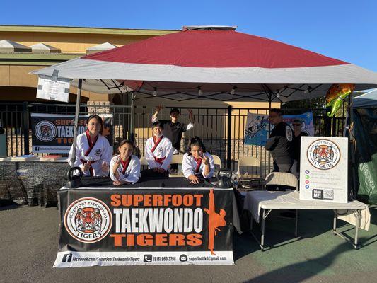 Superfoot Taekwondo Demo Team during Pumpkin Palooza