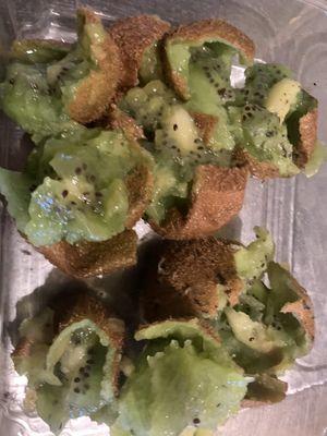 Rotten kiwi fruit