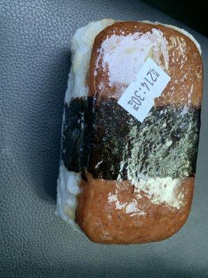 Teriyaki spam musubi. Flavorful. Rice was okay.. could use a tab bit more of water.