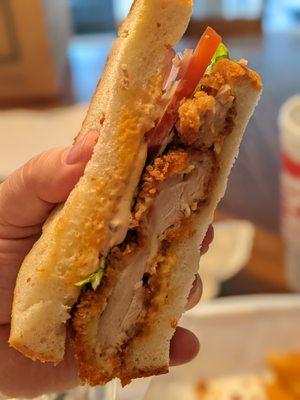 Chicken cutlet sandwich