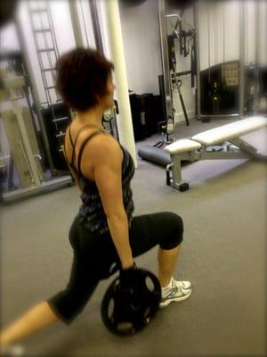 Woohoo, Lunges!  One of the best exercises you can do-get STRONG!