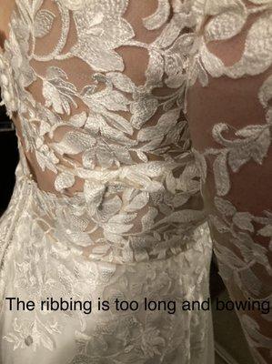 zero support on the sides of my dress