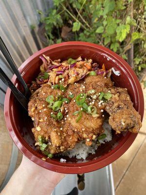 Fried chicken bowl