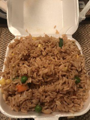 Vegetable fried rice.