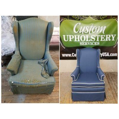 Before/ After Wing Chair