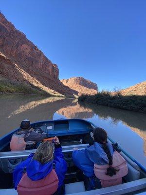 Amazing reflection off the river.