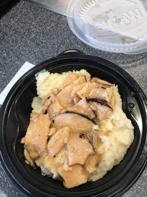 Turkey Gobbler - Turkey gravy and mashed potatoes