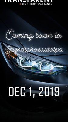 Headlight light warranty!! Transparent Headlight warranty coming to RENO TAHOE AUTO SPA & DENT REMOVAL