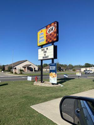 Sign for restaurant