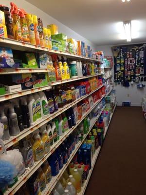 Great selection of cleaning products