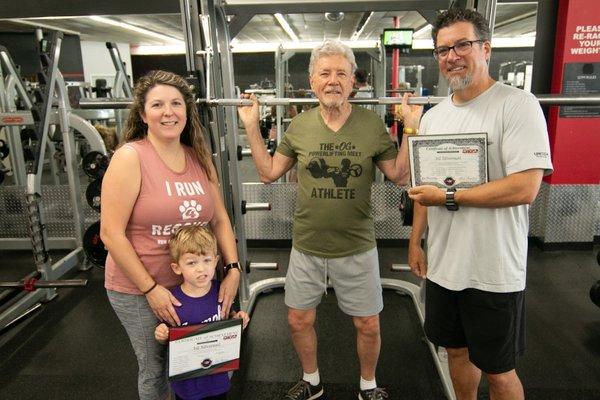 Bill Silvernail currently holds 8 National & State Powerlifting records at age 87!!!