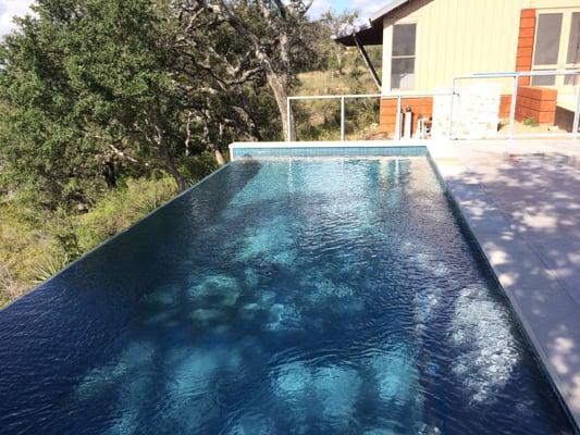 a pool with a view