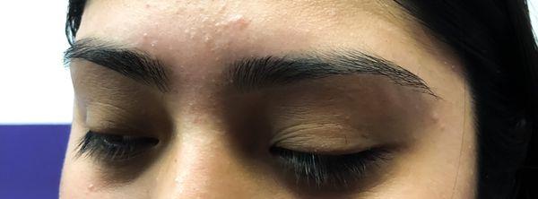 Eyebrow threading