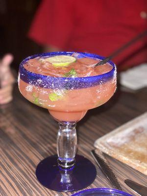 Strawberry mint margarita