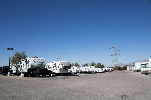 We offer RV, vehicle, and boat parking.