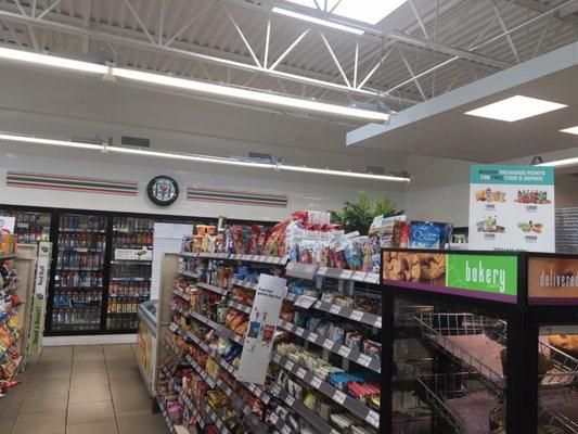 Inside convenience store