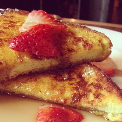 The French toast from the brunch buffet.