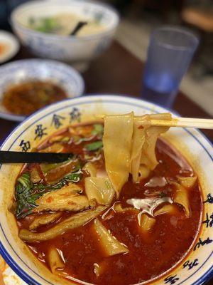 Spicy pork noodles- so good