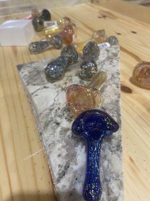 Locally crafted hand blown glass