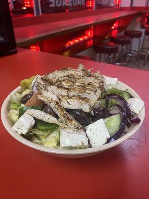 Greek Salad with Chicken