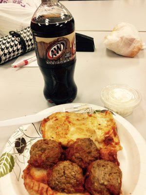 My delicious lunch! Meatball Parm Hero! Delicious !