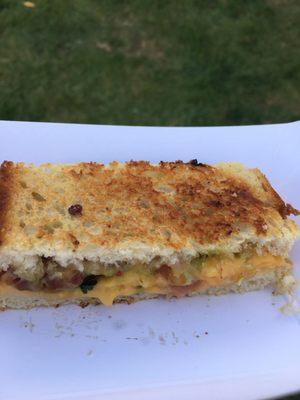 Bacon guacamole grilled cheese