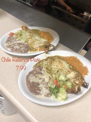 Chile Rellenos- Smothered in Red Green or both !!!