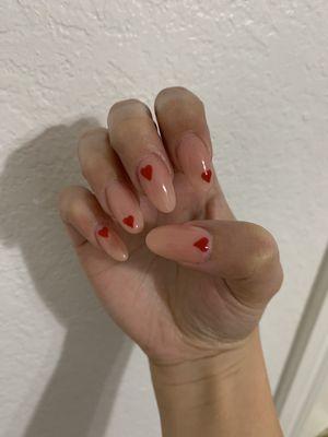 Valentine's Day nails!! (Thanks Helen!)