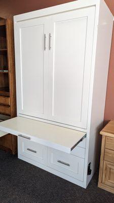 Wallbed cabinets can have any measurement & something functional like a drop down table or pull out tray