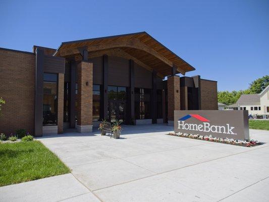 The exterior of Home Bank's Main Office in Martinsville.