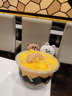 M4: Mango Pomelo Sago Grass Jelly - good!