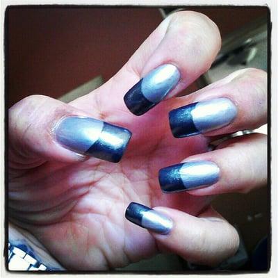 Two tone French mani