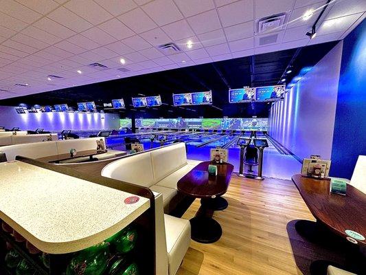 This is the large bowling alley