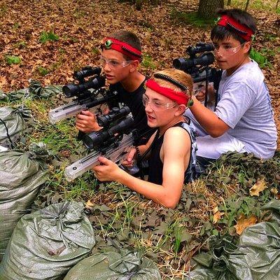 Laser Tag in the woods