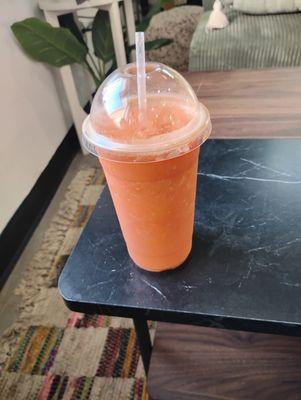 This is the smoothie. It just tastes bad and I usually really like ginger apple carrot it's my favorite combination:'/