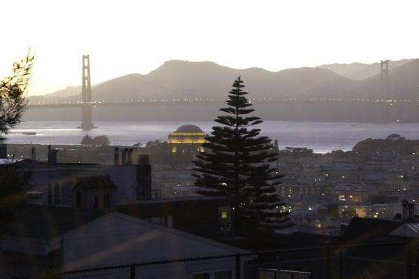 Hamlin Mansion View of Golden Gate Bridge for weddings