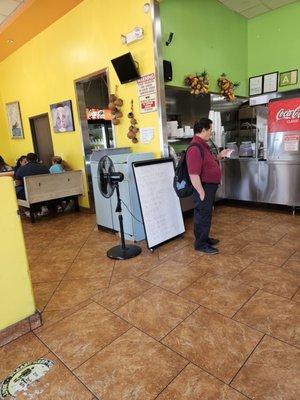 Inside of the restaurant