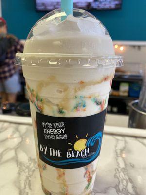 Cake batter shake