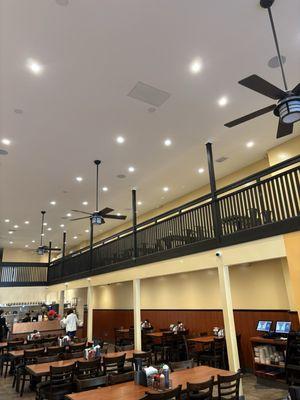 Interior of restaurant