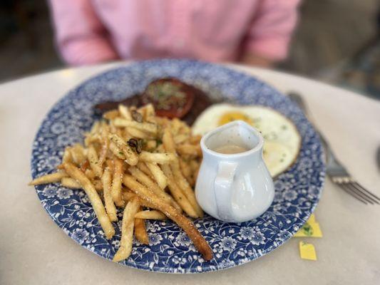 Steak and eggs