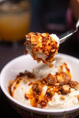 Chili crisp ice cream