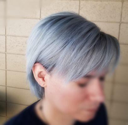 Titanium hair